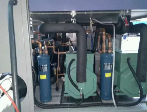 試驗(yàn)箱壓縮機(jī)部分示意圖